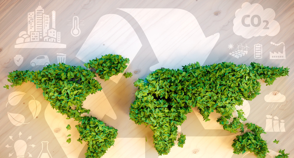 健康綠色的地面材料